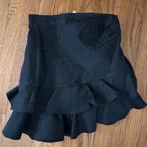 Zara Black Asymmetrical Skirt